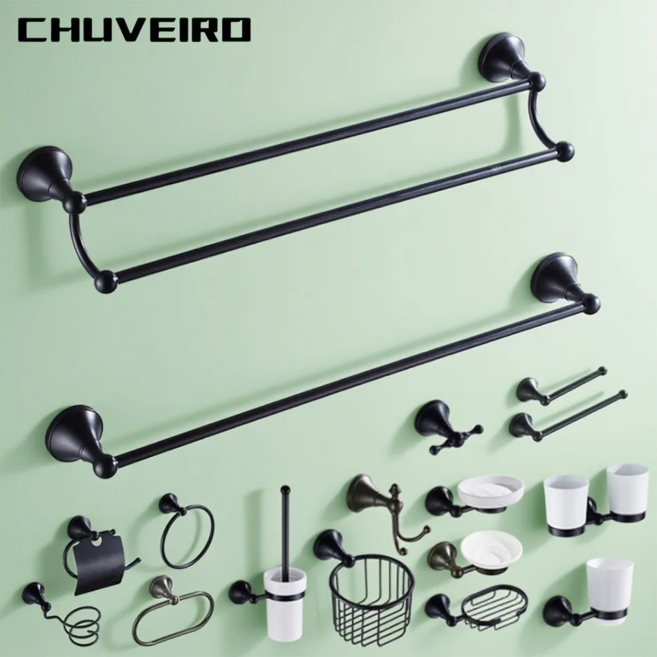 

Набор оборудования для ванной комнаты, черный антикварный держатель для бумажных полотенец для туалета, керамическая корзина для мыльницы, стойка, держатель для туалетной щетки, аксессуары для ванной