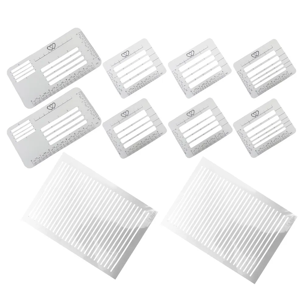 

1Set Plastic Spacing Line Ruler Stencil Template for Envelope Addressing Lettering Writing Guide Invitation Cards Greeting Cards