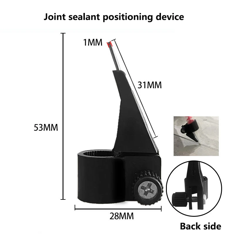 Tile Grout Positioner Caulk Nozzle Guide Tool Epoxy Grout Applicator Locator For Ceramic Tile Seam Construction