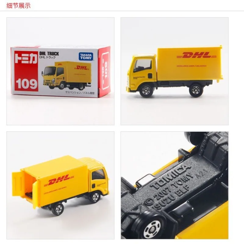 تاكارا تومي توميكا 109 ايسوزو DHL سبيكة سيارة نموذج دييكاست لعبة شاحنة سيارات لعب ، نموذج الحلي كهدية للأطفال #6