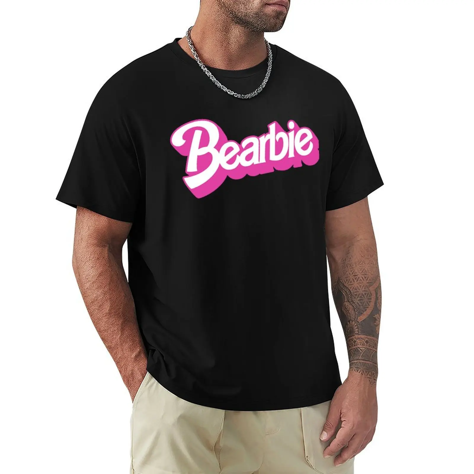 Bearbie T-Shirt funnys blue archive vintage t shirts korean fashion plain t shirts men