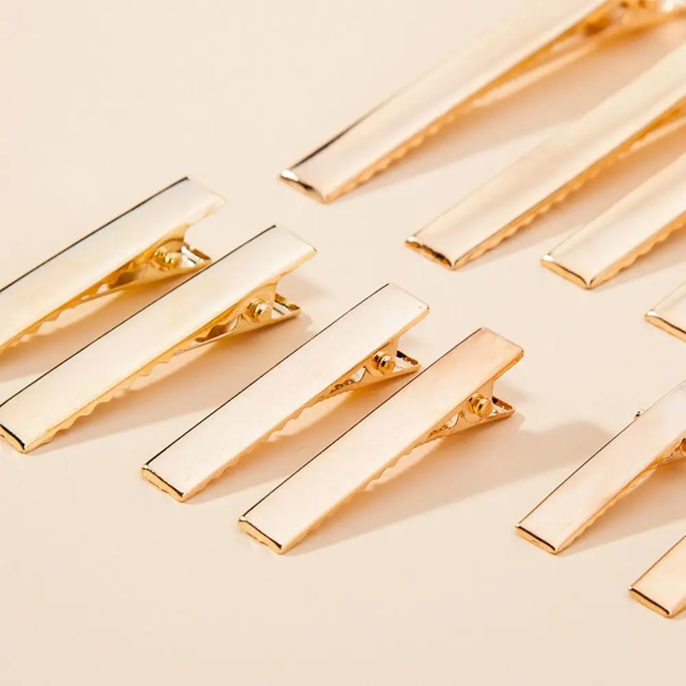 

50PCS Simple Metal Hair Alligator Clips Gold Silver DIY Jewelry Hairpins Iron Hair Clips Bride Hairpins Hair Styling Tool