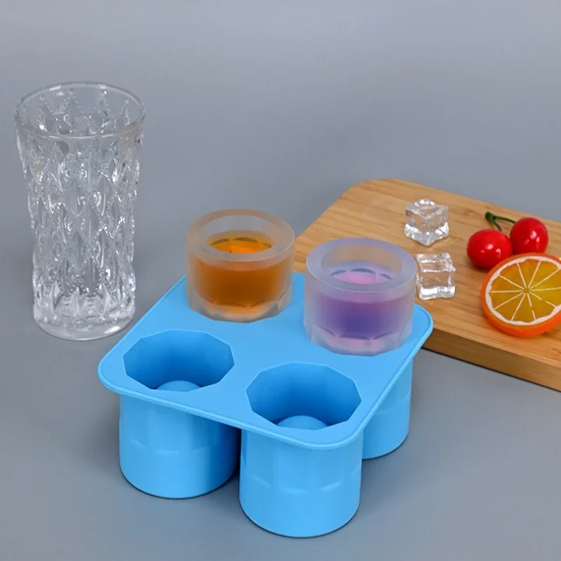 Ice Cup Maker Ice Cube Tray Mold Makes Shot Glasses Ice Mould Novelty Gifts Summer Drinking Tool