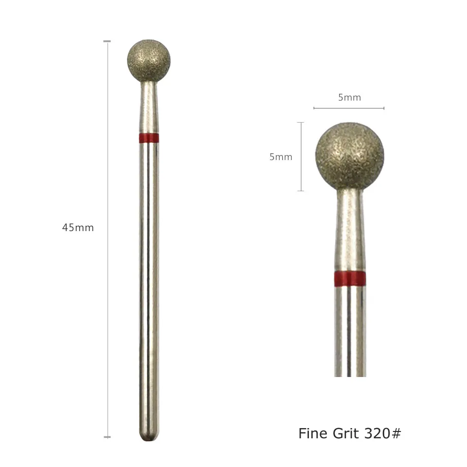 HYTOOS 10 unids/set brocas para uñas cortadores de diamante para manicura cutícula fresa para pedicura accesorios para uñas herramientas