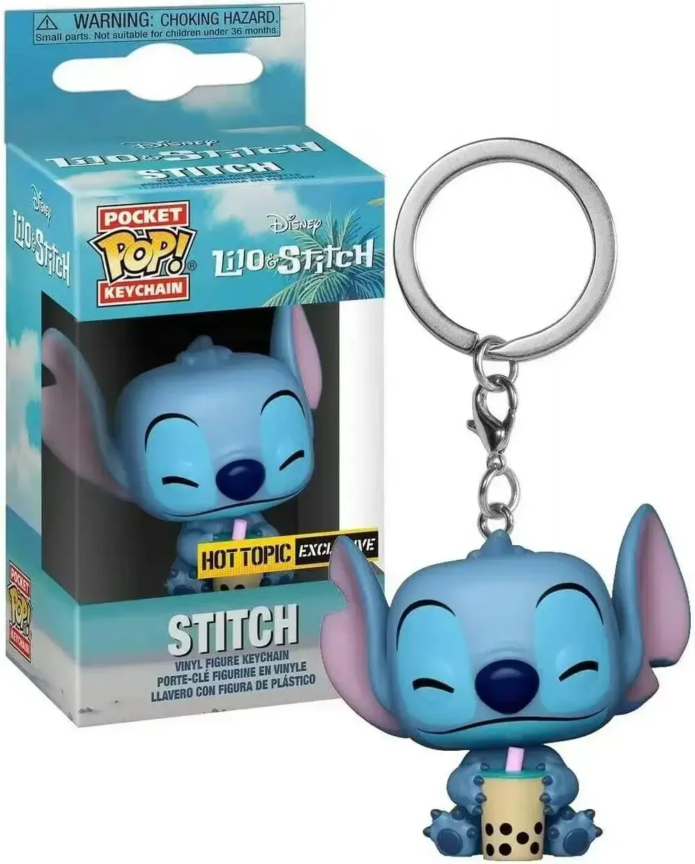 FUNKO POP Disney HULA STITCH ELVIS SLEEPING STITCH IN BATHTUB Summer STITCH Keychain Toy TIKI STITCH LILO SCRUMP Keyring Toys - view 2