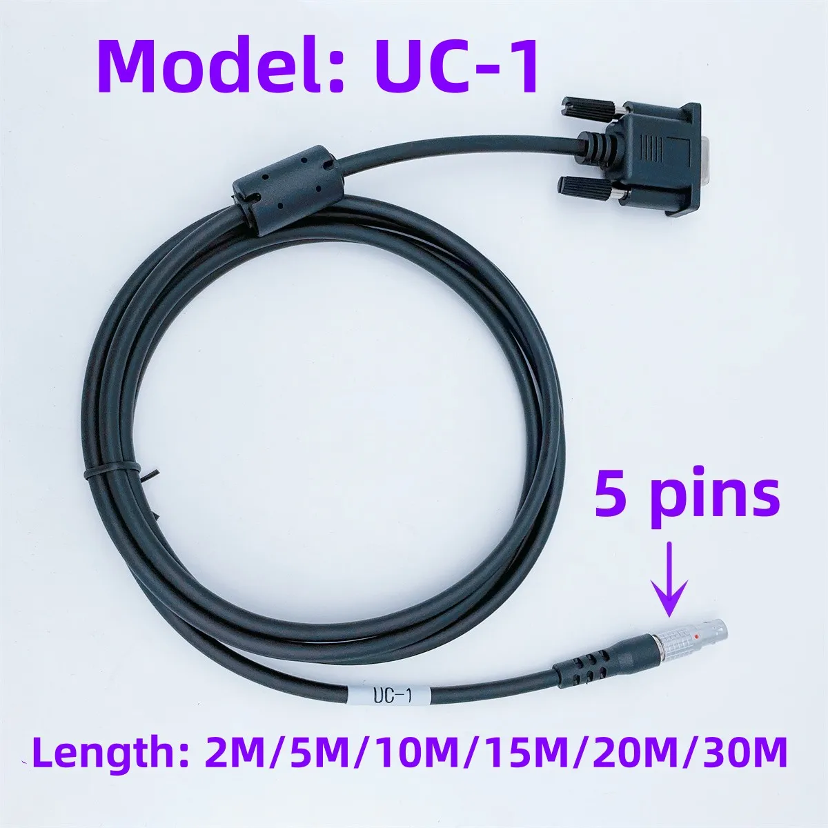 UC-1 Data Cable Applicable to Hi-target GPS RTK V90 V98 V100 V200 A10 A12 A15 A16 IRTKConnect To PC or fathometer