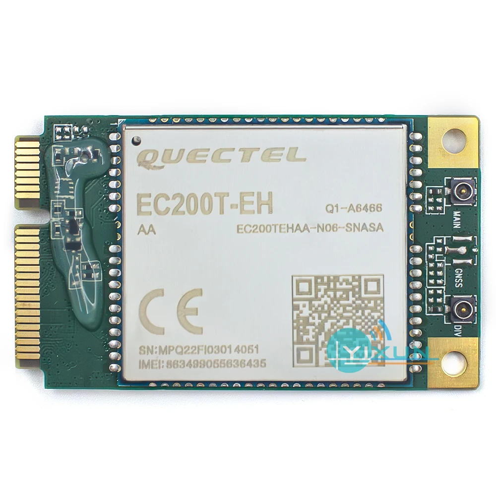 

Модуль Quectel EC200T-EH MINI PCIE LTE Cat4 Европа заменяет EC200A-EU можно использовать для русского языка