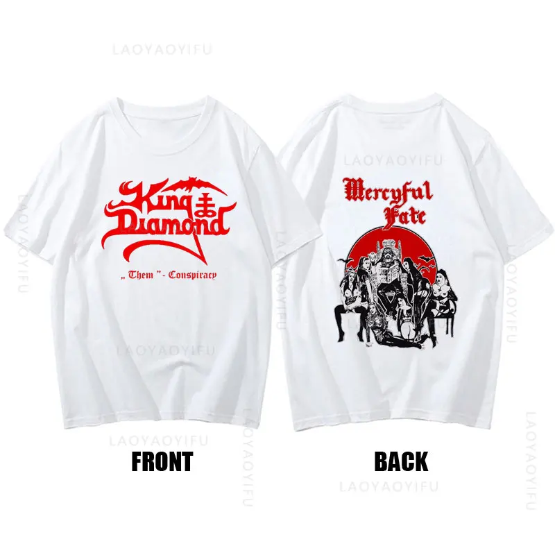 2024 Mercyful Fate Dont Break The Oath Theme 100%Cotton Tee Summer Tops Unisex O-neck Streetwear Short Sleev Heavy Metal T-Shirt