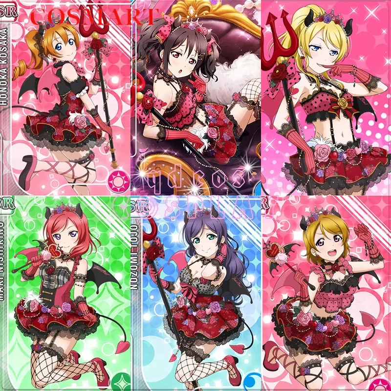 COSMART Anime Lovelive! Honoka Hanayo Maki Niko All Members Little Devil Lovely Uniform Cosplay Costume Party Outfit Women