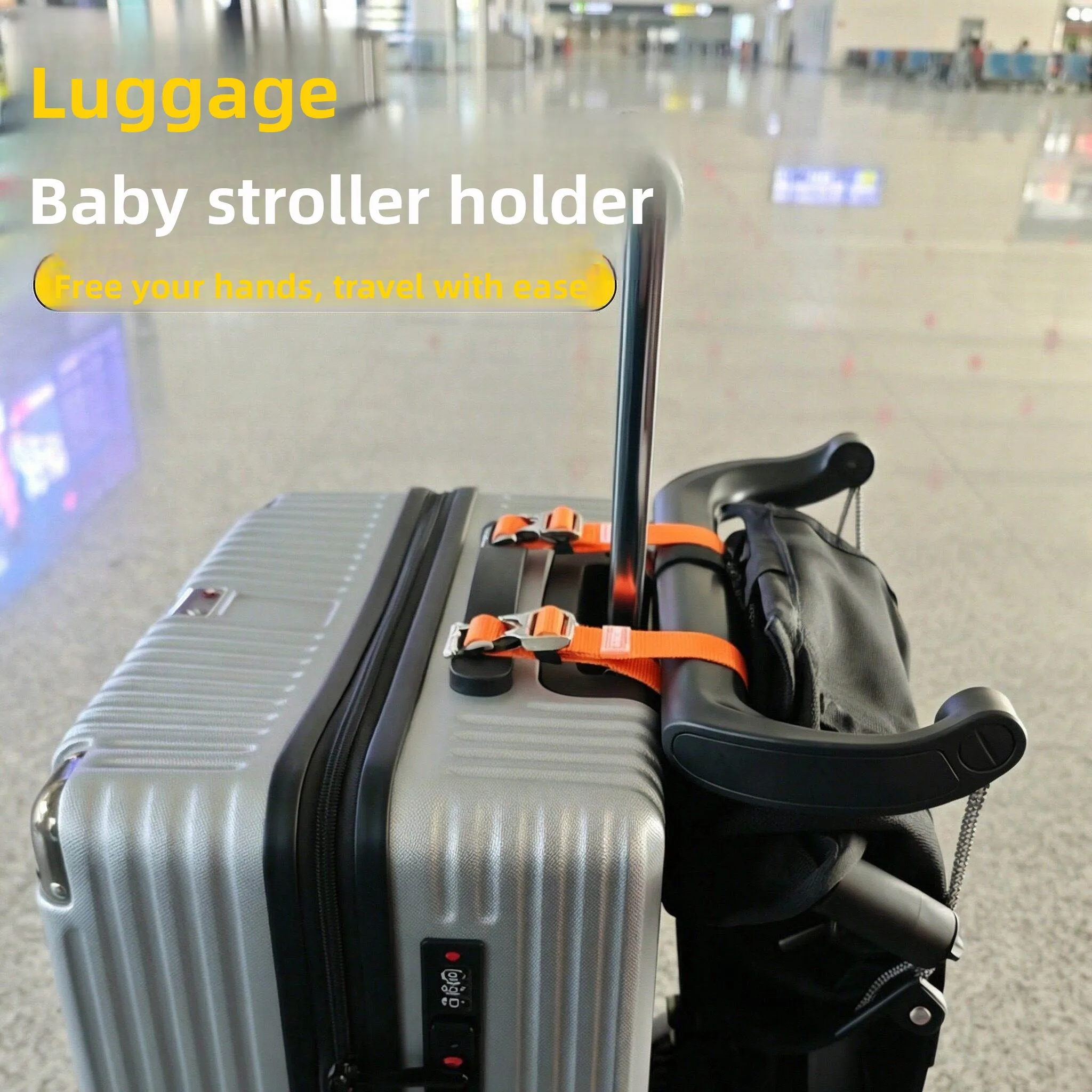 

Travel Safety Child Stroller Binding Strap Fixed to Luggage for Outdoors Camping Hiking Child Carriage Baggage Tie down