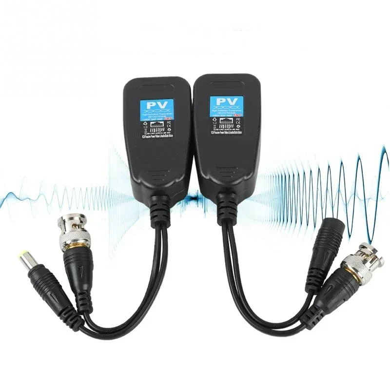 HD DC Passive Coaxial Cat5 BNC Connector Twisted Accessories Transceiver BNC UTP CCTV Video Balun for HD AHD TVI CVI CVBS Camera
