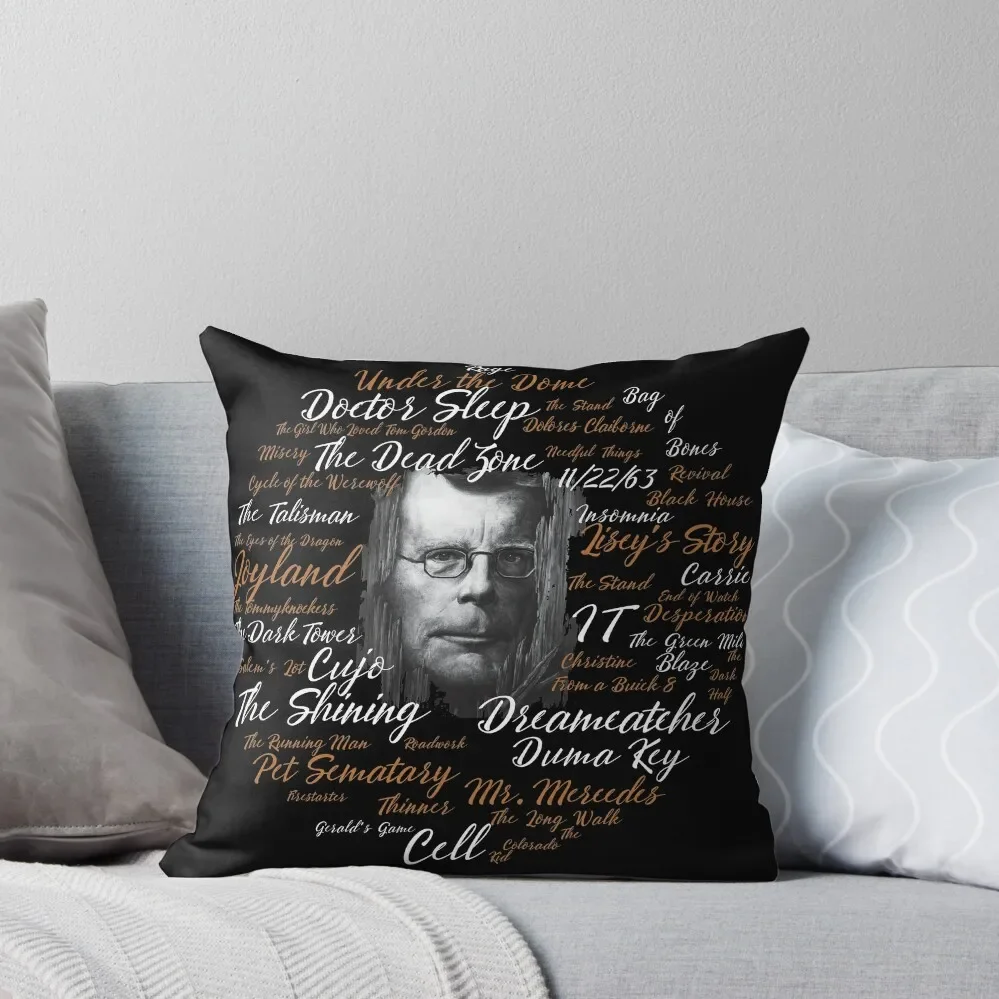 Stephen King Throw Pillow Embroidered Cushion Cover Christmas Covers Sofa Covers