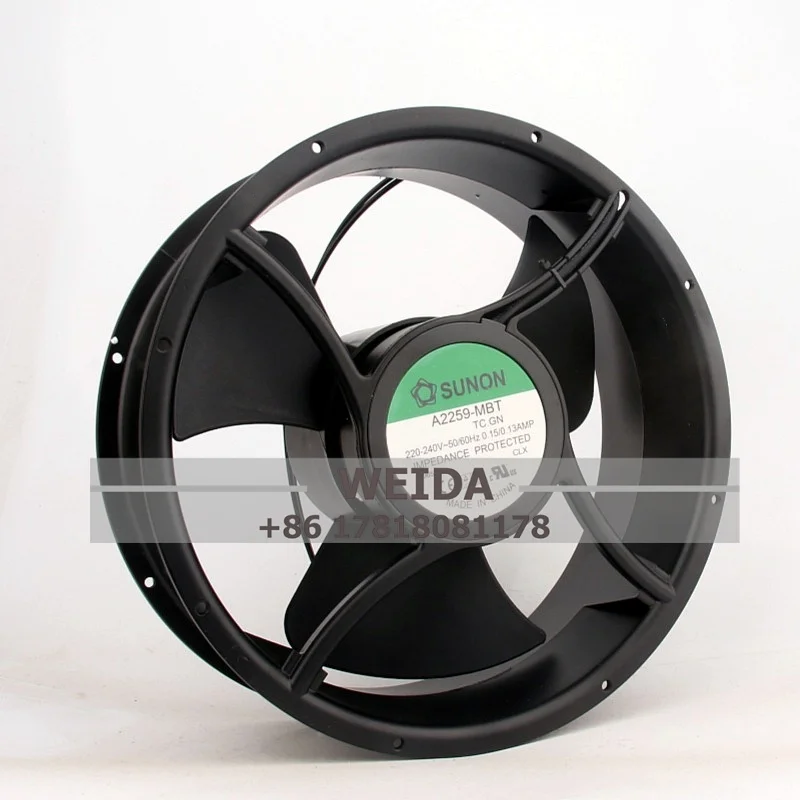CASE FAN SUNON AC220V 0.13A A2259-MBT/ A2259-HBL high air capacity 25489 254*254*89MM Cabinet axial heat dissipation cooling fan