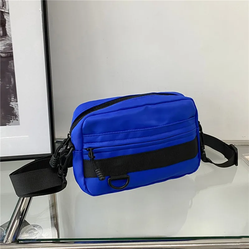 Casual Men Women Unisex Crossbody Bags Fashion Solid Color Couple Shoulder Bag High Quality Nylon Messenger Bag Handbags