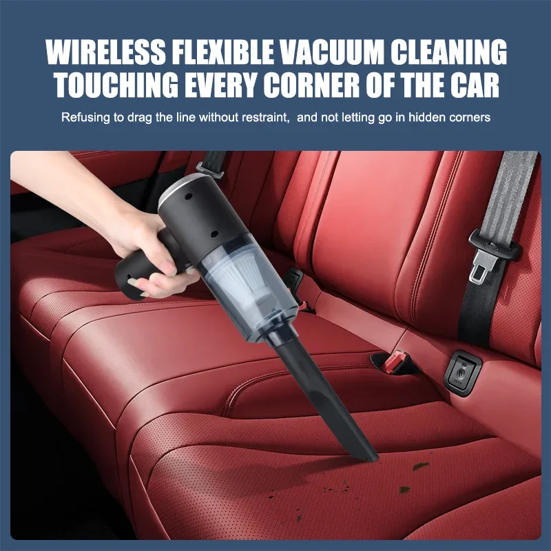 Car Mounted Vacuum Cleaner Dual-purpose Portable Super Strong Suction Small Handheld Large Suction Rechargeable