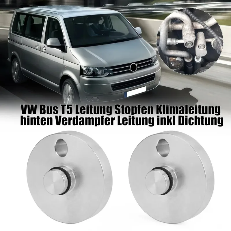 AC Rear Evaporator Line Plug With Rubber O Rings For Volkswagen T5 Transporter Van