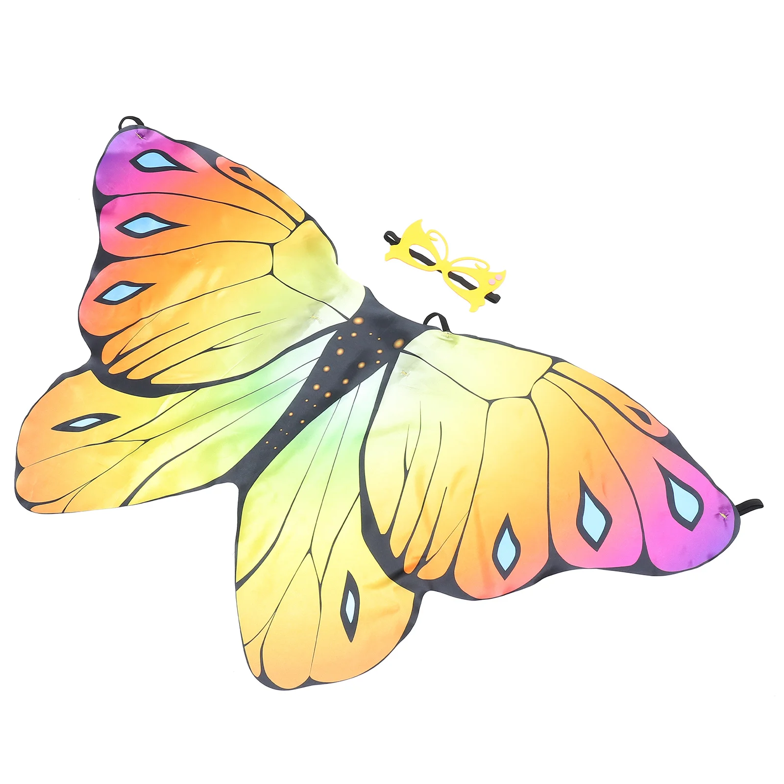 

1 set Butterfly Wings Cape Performance Costume Cosplay Dress Kid Suit Girl Party Clothes Decor Children Stage Daily Wear Premium
