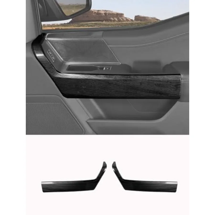 

Interior Accessories - Handles Trim Cover for Ford F150 2021-present - Premium Texture Interior Decor Upgrade Kit, 2-Piece Set