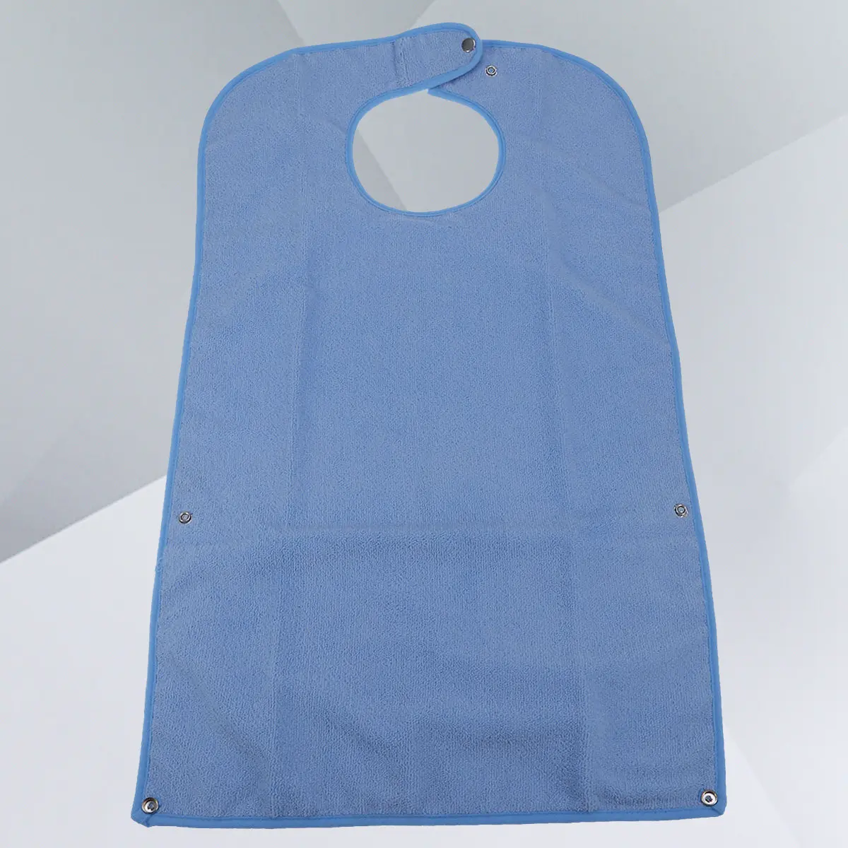 Adult Elderly People Meal Bib Waterproof Oversized Large Cloth Button Closure Soft Washable Clothing Protector Mealtime