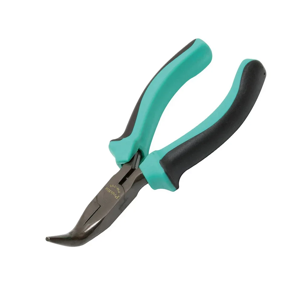 Cutting Pliers S45C Material Curved Nose Pliers Wire Cutters Hand Tools Bending Pliers Curved Wire Wrapping Beading Jewelry