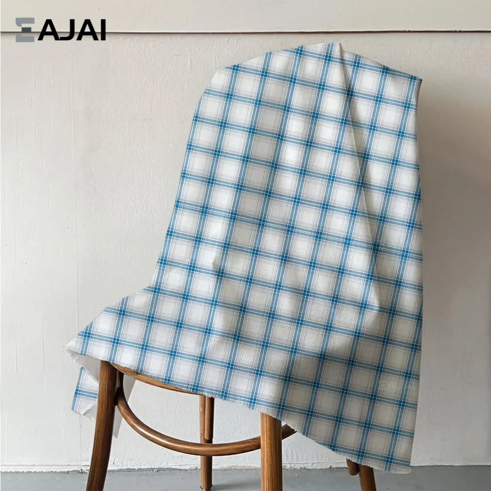 

Eajai Plaid Fabric Tartan Twill Fabric Yarn Dyed Double Sided TC Fabric for School Uniform Skirt Clothing Sewing