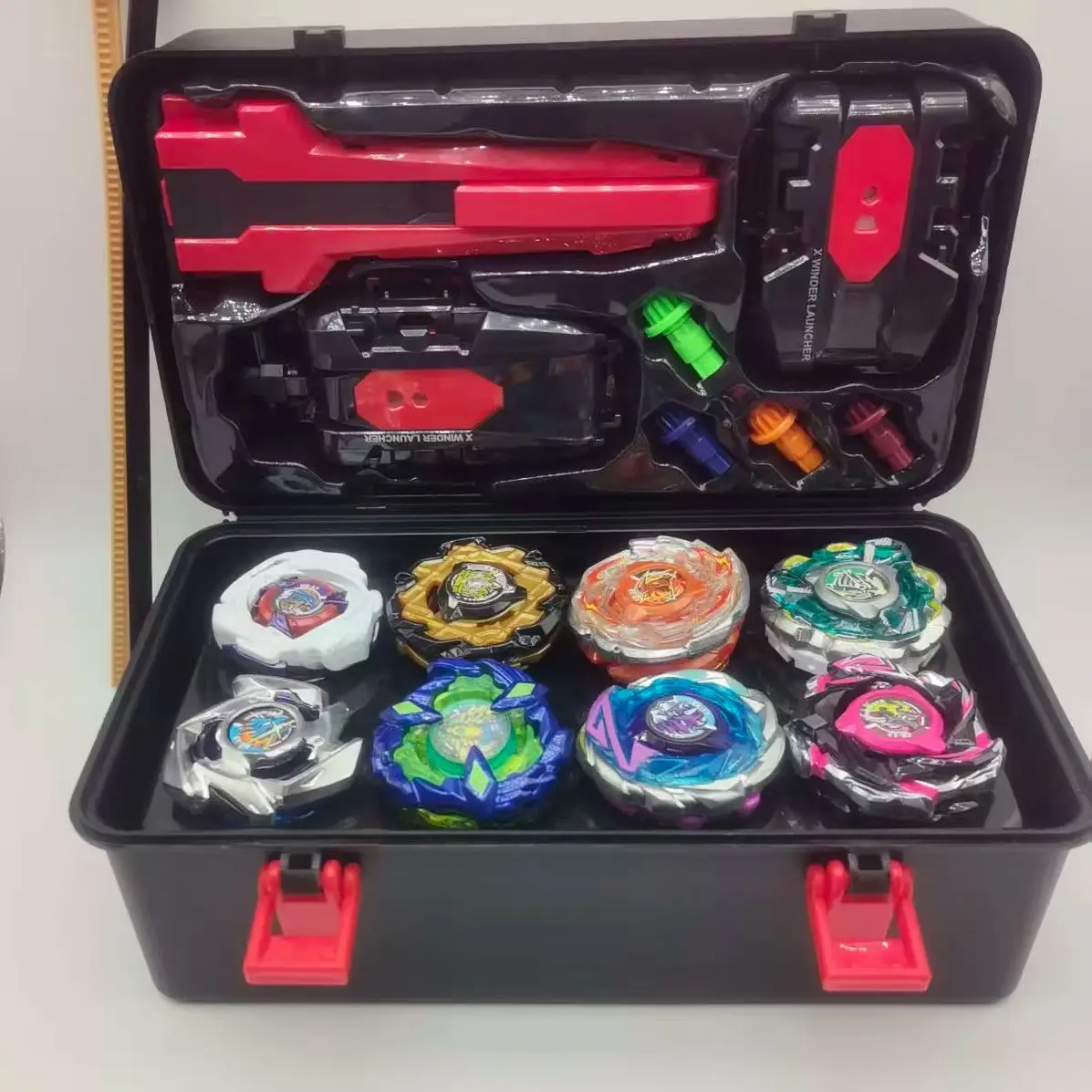 Burst Bey Set Gyro Spinning Toys Combat Gyro Carrying Gyro Launcher Finishing Box Christmas Gift  CX14  CX15  CX17  UX17