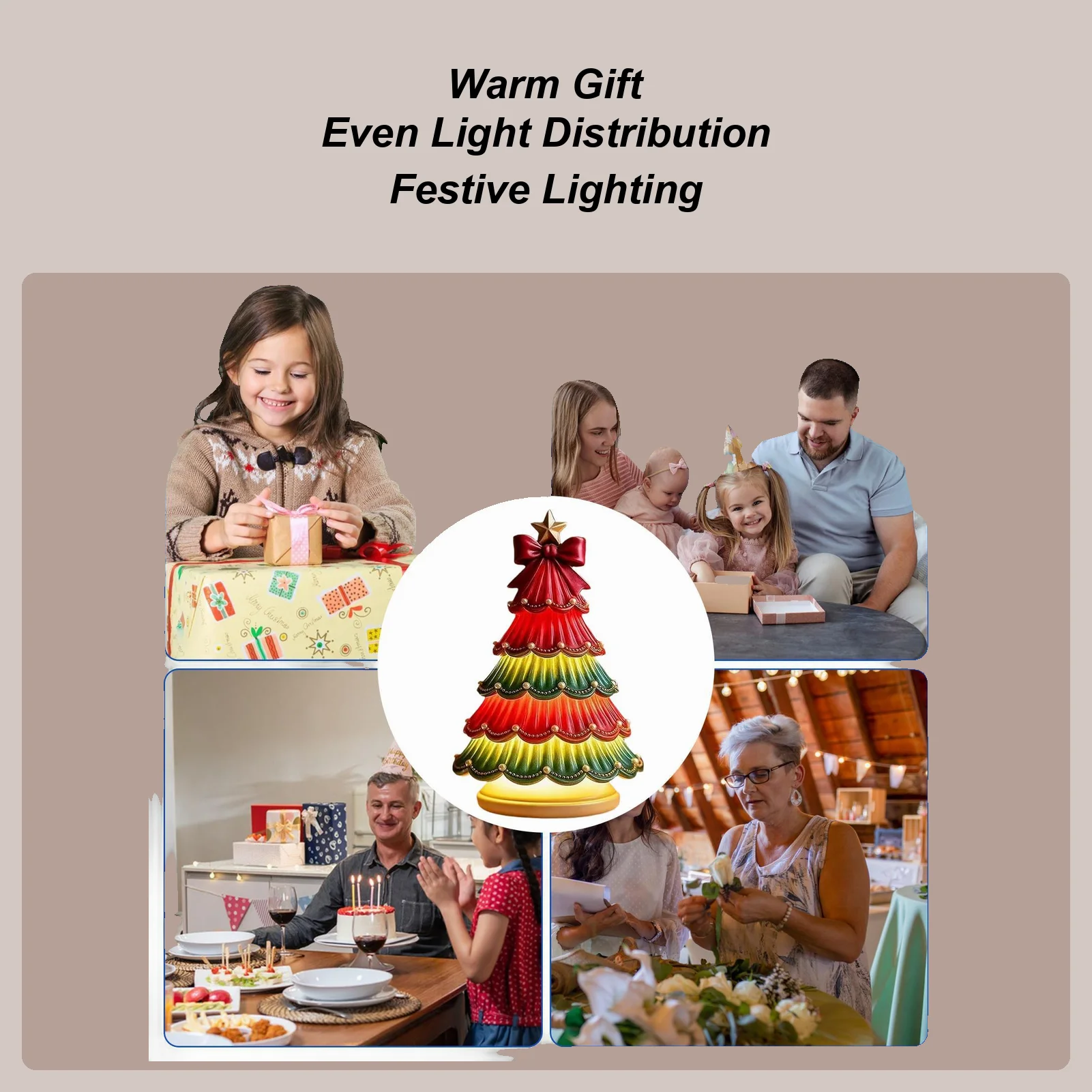 

Настольная лампа, фигурки из смолы, декоративное освещение, елочные лампы для прикроватных тумбочек, стола, дома, гостиной, кухни, стола