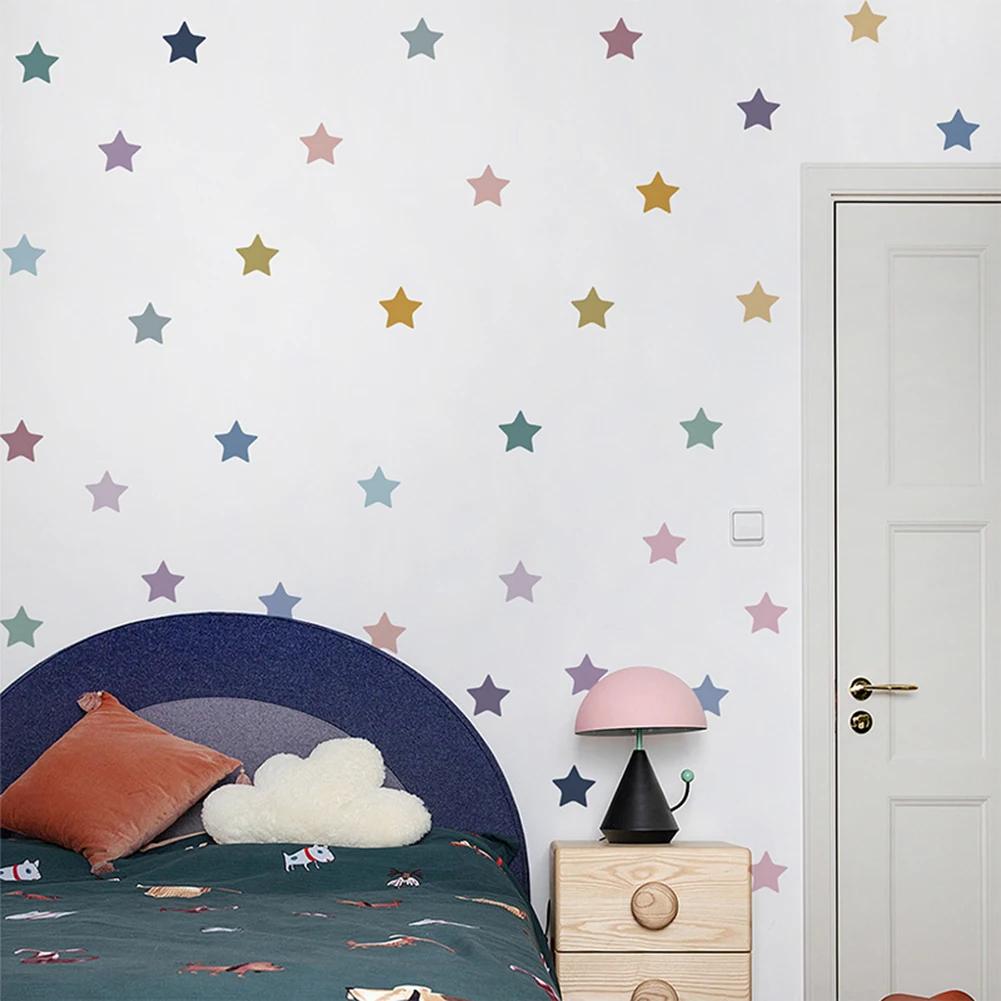 Removable Decor Multicolor Dots Self-adhesive Translucent PVC Waterproof Wipeable Customizable Layout Multicolored