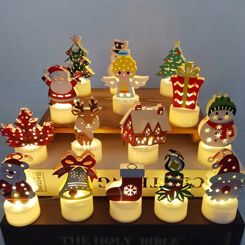 1/3PCS Weihnachten Licht Schneemann Santa Leuchtende Nacht Ornamente Weihnachten Party Decor für Home Weihnachten Kinder Kinder geschenke Neue Jahr