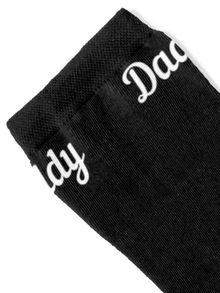 Daddy Text Socks luxe bright garter Soccer valentine gift ideas Socks Girl Men's