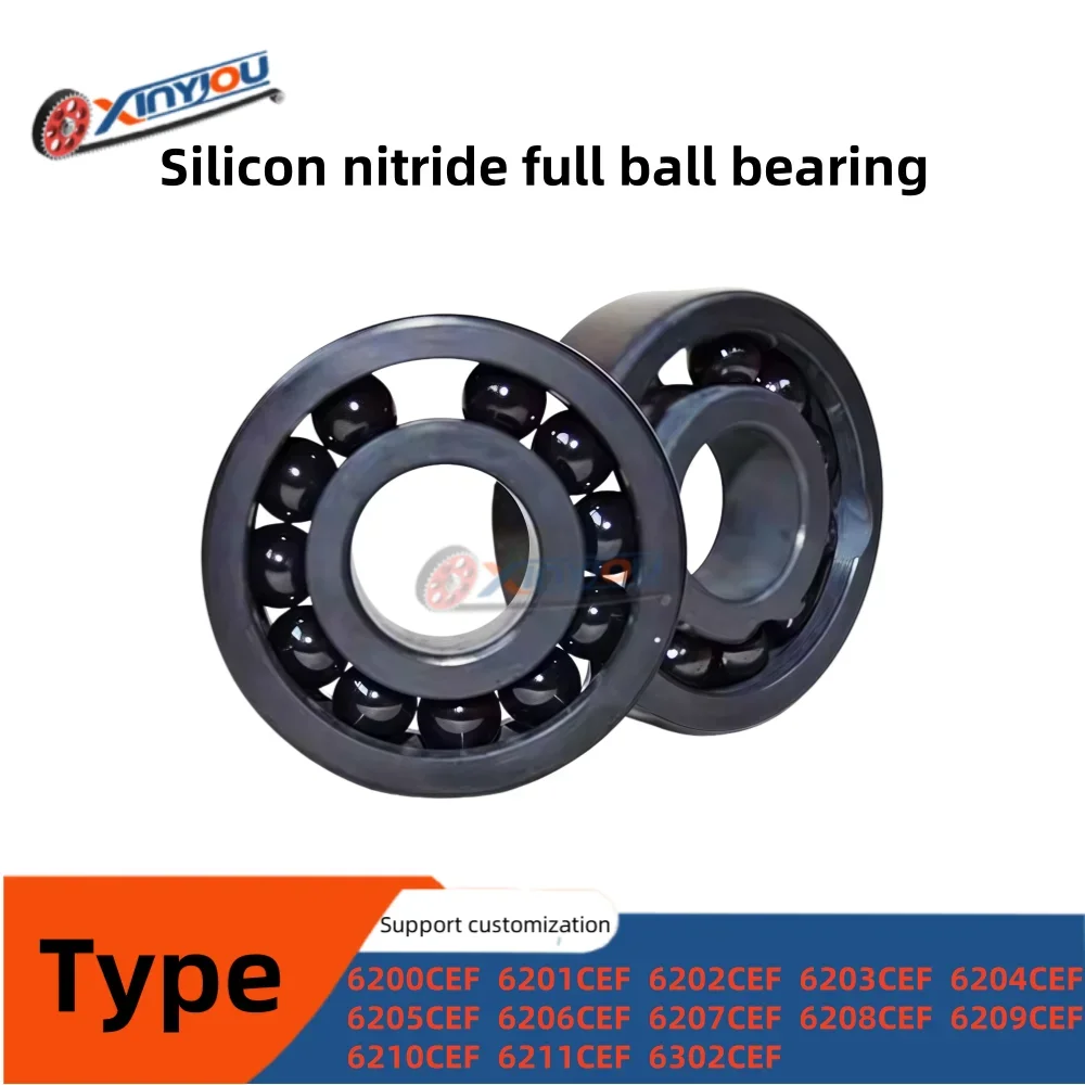 

Керамические подшипники из нитрида кремния с полнокомплектными шариками 6200 6201 6202 6203~6211CEF, устойчивые к высокотемпературной коррозии