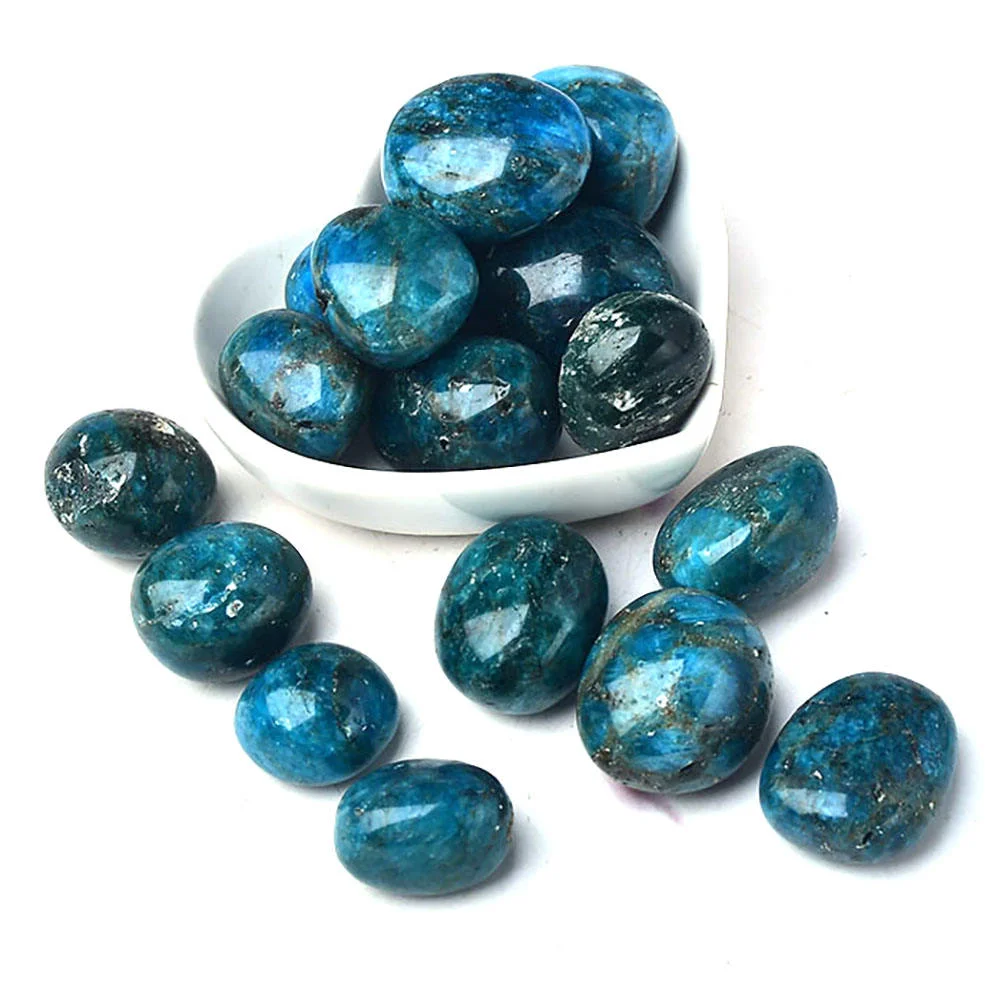 20-30mm Natural Gemstone Crystals Bulk High quality Apatite Tumbled Stone for Home Decoration