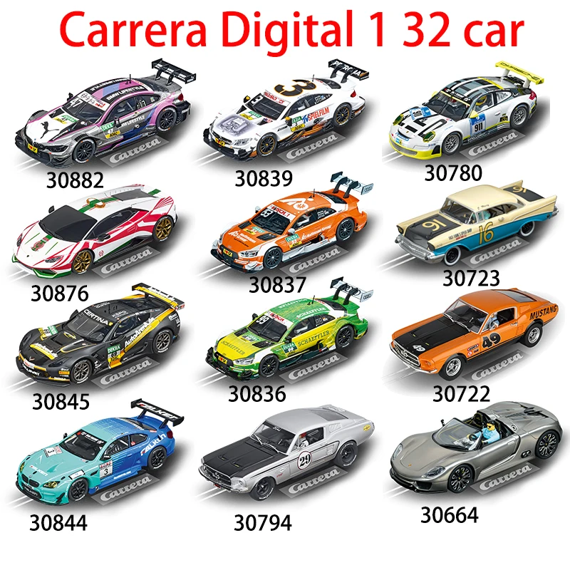 Игрушечные машинки Slot Cars Digital Carrera 1:32 (132) 911 GT3, Mustang GT, DTM, LP610, M4, M1 Procar, 904 Bel Air, 918 Spyder