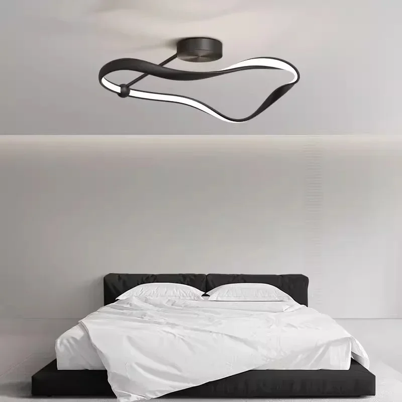 Plafonnier LED au Design Minimaliste Moderne, Luminaire Décoratif d'Nik, Idéal pour une Chambre à Coucher, un Bureau, un Salon, une Salle à Manger