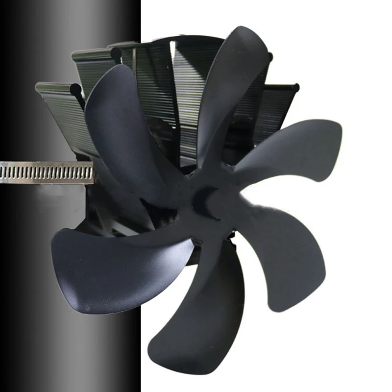 Ventilador para hogar, diámetro de 180Mm, aspas de ventilador de aleación de aluminio, estufa de 6 aspas, estufas de Gas butano, ventilador para hogar