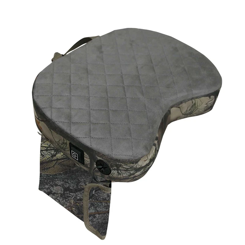 Stadium Seats Cushion Portable Heated Seats Pads Three Gears Temperature Adjustable Seats Cushion ,Reed Camouflage