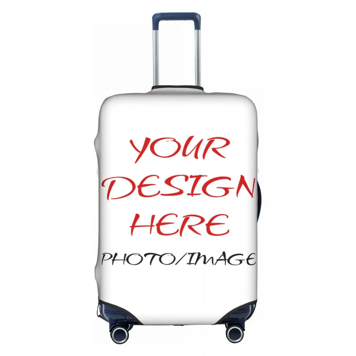 Custom Personalized Luggage Cover 18-32 Inch Custom Travel Suitcase Protector Add Your Photo Text Design Elastic Luggage Covers