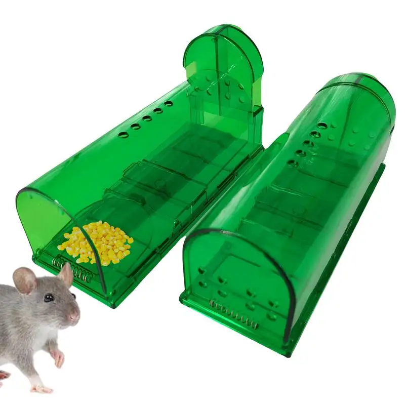 2 PCS Humanized Mouse Trap Catch And Release Mouse Trap Mouse Pet Safe Best Indoor Or Outdoor Rat Cage