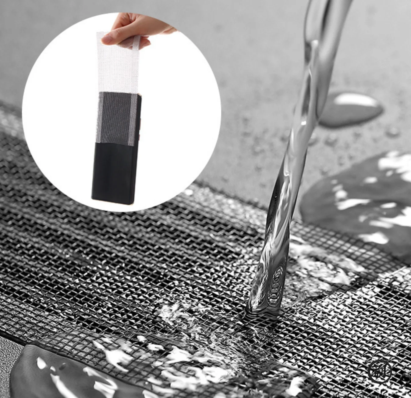 7cm 5-15M Cuttable Shower Drain Hair Catcher, Anti-Clog Self-Adhesive Disposable Floor Drain Sticker for Bathroom Sink Kitchen