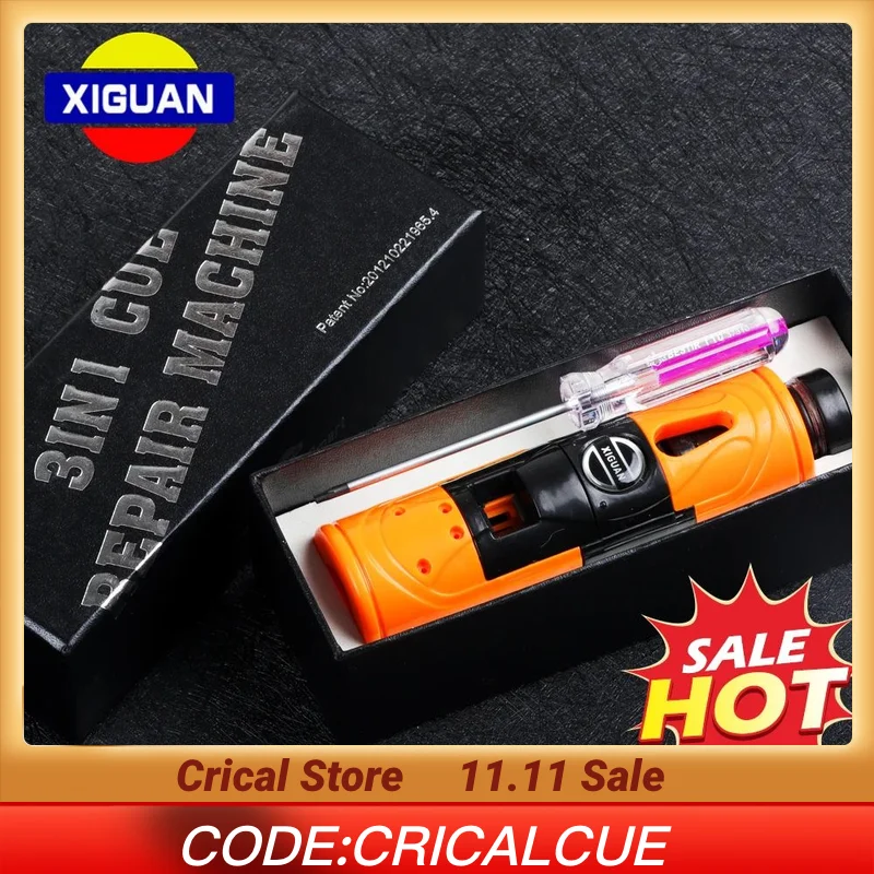 

XIGUAN Billiard Training Tool Multi-functional Tip Repair Tool Trimmer+Side cutting+Ferrule cutting Double-sided Blade Accessory