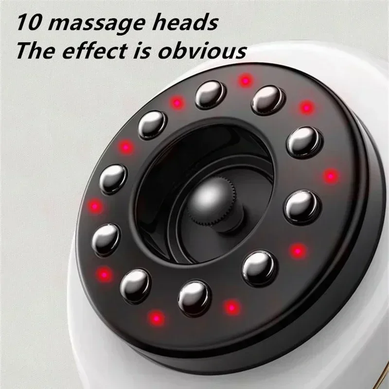 Home Electric Guasha Scraping Massage Cupping Body Massager Vacuum Cans Suction Cup Heating Fat Burner Anti-cellulite Massager