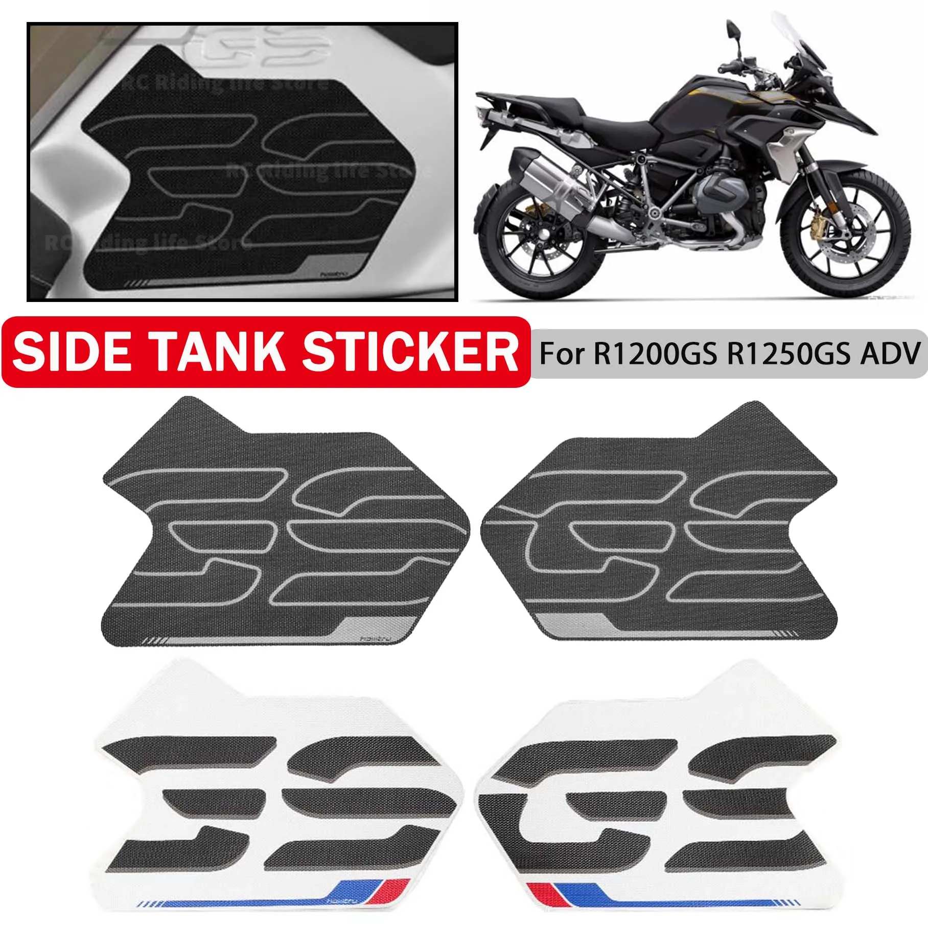 

Motorcycle Fuel Tank Side Sticker Protection Decal Paster For BMW R1200GS R1250GS R1200 R1250 ADV R 1200GS 1250GS ADV Adventure