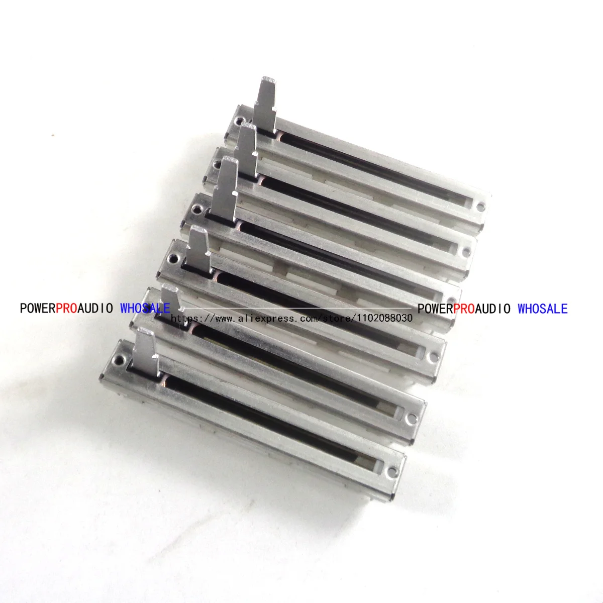 5pcs 60mm for Pioneer DJM 350 600 700 800 Push Fader Straight Slide Potentiometer DJ MIXER B10Kx2