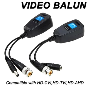 1CH Passive Balun RJ45 CCTV Video Transceiver Coax BNC for HDCVI HDTVI AHD Analog High Definition Camera Power Supply Connectors