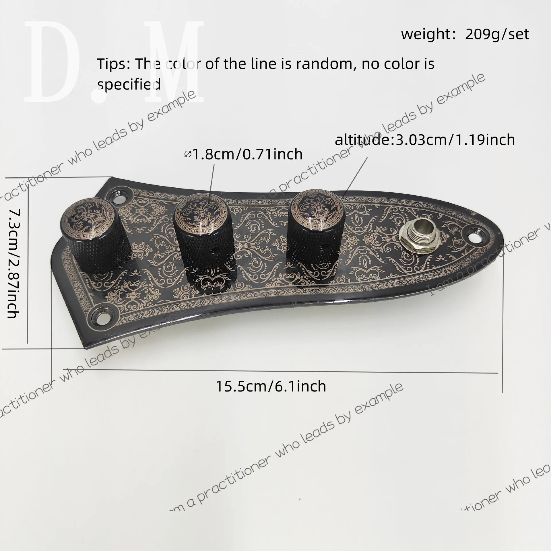 JB electric bass line assembly engraved electric guitar bass three-stage control line volume and tone adjustment circuit board