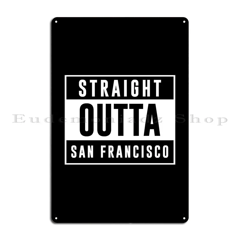 San Francisco Metal Sign Retro Bar Poster PaintingCustomized Tin Sign Poster