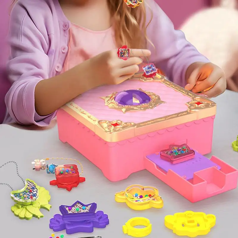 Girls Jewelry Set Jewelry Craft Kits Bracelet Kits Arts And Crafts Girl Toys 146 Pcs Bracelet Making Kit Jewelry Making Set For