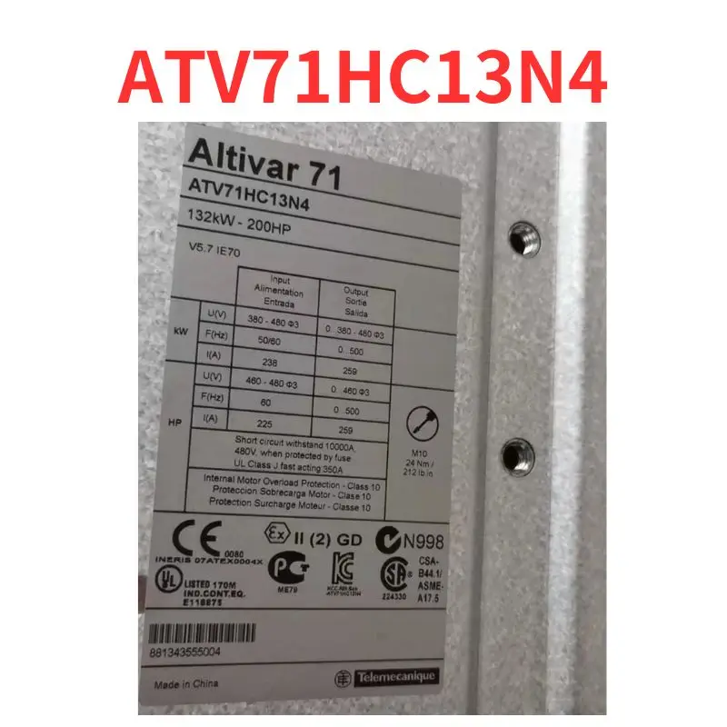 Second-hand    ATV71HC13N4   inverter   test  OK     Fast Shipping