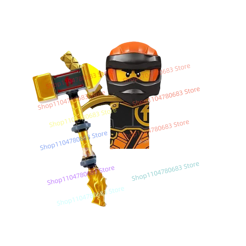 MOC اللبنات وولف كينج نينجا التجمع نموذج تمثال أنيمي عناصر التلفزيون لعبة رئيسية هدية عيد تحصيل