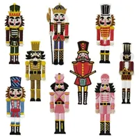 Puppet Soldier Cloth Appliques Cartoon Honour Guard Figure Patch for Clothing Classical Royal King Pattern Iron on Badge Parches